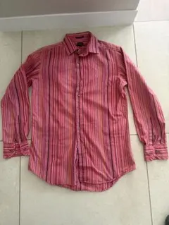 Paul Smith 長袖シャツ M ピンク マルチストライプ ポールスミス