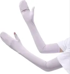 アームカバー レディース 夏 UVカット 腕カバー UPF50+ 無地 接触冷感