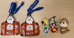 ディズニー 35周年 パスケース クリスマス　キーチェーン　バケパ　セット