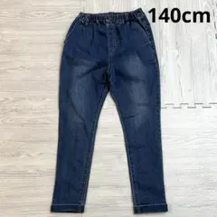 devirock デニムパンツ 140cm キッズ ジーンズ ウエストゴム