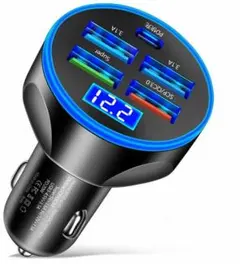 【3-6日以内の発送】車載用USB充電器USB3.1A×4個とUSBType-C