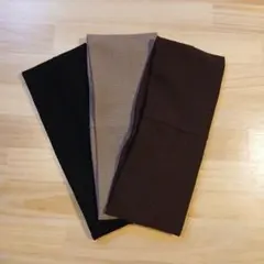 ヘアバンド　ブラック•ベージュ•ブラック　３色セット