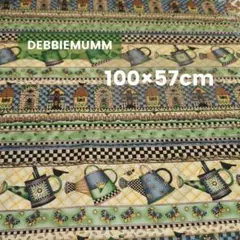 DEBBIE MUMM ガーデニングプリント生地 100×57cm