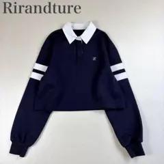 リランドチュール 美品 ソフトボンディング 配色デザイン ラガーニットポロ 2