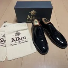 ALDEN 9373 オールデン　ブラック　パテント　10Dのサムネイル