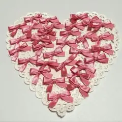 バラ♡︎結びリボン30個　リボンモチーフ　HEIKOリボン使用