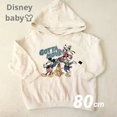 Disney baby ミッキー ベビー パーカー 長袖 80cm