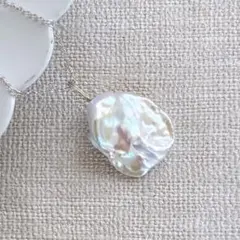 032 特大バロックパールペンダントトップ20mmシルバー925