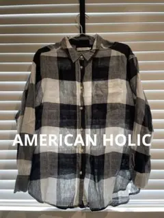 AMERICAN HOLIC チェック柄シャツ 長袖