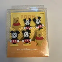 ディズニーキャラクタークリップ 6個セット