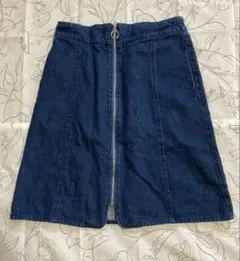 Continuer de NICE CLAUP デニムスカート ジッパー付き