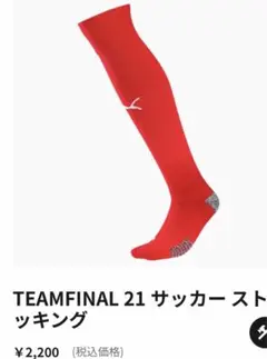 PUMA TEAMFINAL 21 SOCKS 赤　サイズ2