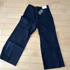 ダークブルー ワイドパンツ XXL