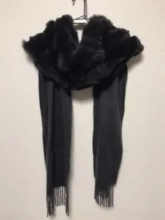 ファー付きマフラー