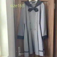 Michelle Alfred セーラー襟 グレー フレアドレス 165