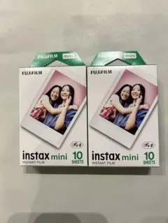 【2個セット】富士フイルム チェキフィルム instax mini 10枚入×2
