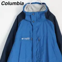 【大人気】コロンビア マウンテンジャケット 刺繍ロゴ バーテックス L テック系