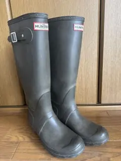 HUNTER ロングレインブーツ　カーキ