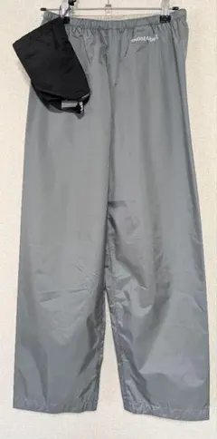 新品未使用品　レインクレッパーパンツ　キッズ150　グレー　モンベル