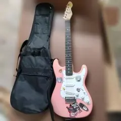 SELDER　エレキギター ソフトケース付き ピンクのサムネイル
