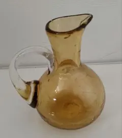 琥珀色 ガラス製ピッチャー 2個セット