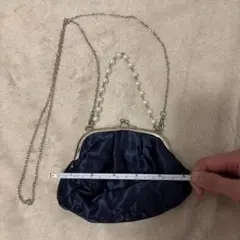 イエナ　上品パール付きポーチ