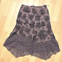 花柄　マーメイドスカート