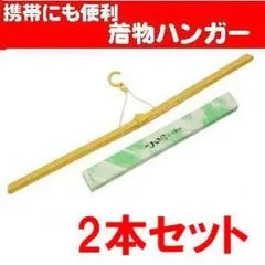 新品　折り畳み　ハンガー　2本セット