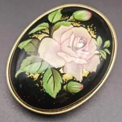 バラの花 スカーフ留＆ペンダントトップ ＆