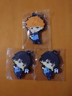 ブルーロック ラバーキーチェーン　蜂楽＆國神