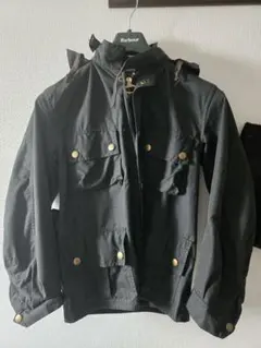 Barbour URSULA ウルスラ 34 セージ ベルト・フード付 美品のサムネイル