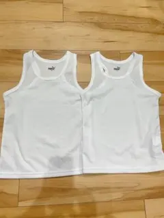 PUMA ホワイト タンクトップ 130 2枚セット