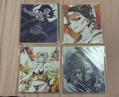 鬼滅の刃　無限列車・遊郭編全集中展　複製ミニ色紙堕姫、妓夫太郎、蕨姫　４枚セット