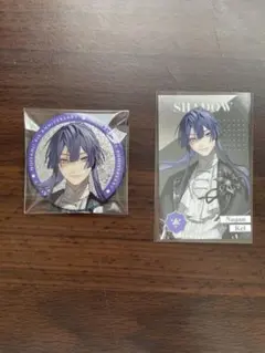 長尾景　にじさんじ8周年グッズ　缶バッジチェキ