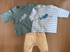 【3点セット】ロンハーマンキッズのクジラプリントTシャツ スパッツのサムネイル
