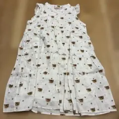 PAUL & JOE ポールアンドジョー 猫柄ノースリーブワンピース 110のサムネイル