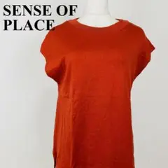 SENSE OF PLACE カットソー 赤 フリー 1113-B