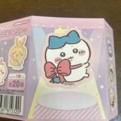 ちいかわ ダイカットステッカー ハチワレ リボン
