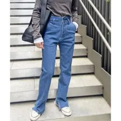 5 1/2 BEAUTY-LINE SLIT DENIM