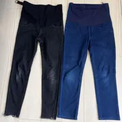 マタニティズボン デニム 2着セット