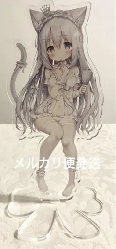桃豆こまもち アクリルスタンド 桃豆こまもち Yummyかわメイドカフェ A5アクリルスタンド - メルカリ