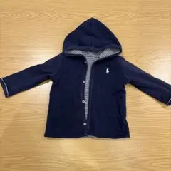 ラルフローレン ベビー用パーカー ネイビー ストライプ