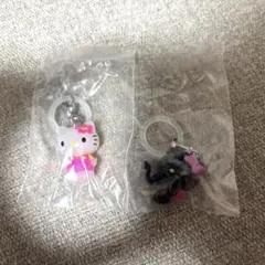 ハローキティ めじるしアクセサリー お花 小悪魔 2点セット