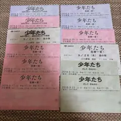 少年たち2015 2016 2018 公演 チケット 半券 12枚セット
