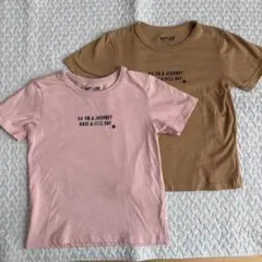 WC・GW メッセージプリント Tシャツ 2枚セット　120
