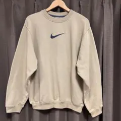 Nike ナイキセンターロゴ刺繍 ヴィンテージスウェット Mサイズ 銀タグ