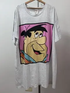 90s 原始家族フリントストーン フレッド Tシャツ XLサイズ 白 - メルカリ