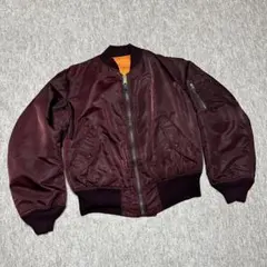 ALPHA MA-1 フライトジャケット ワインレッド USA製 80s 90s