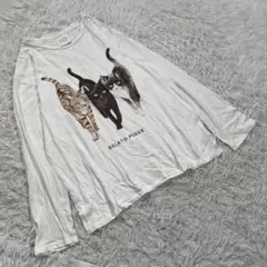 gelato pique ジェラートピケ(S~M)プリント ロング Tシャツ