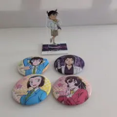 名探偵コナン 工藤新一 毛利蘭 江戸川コナン 缶バッジ アクリル